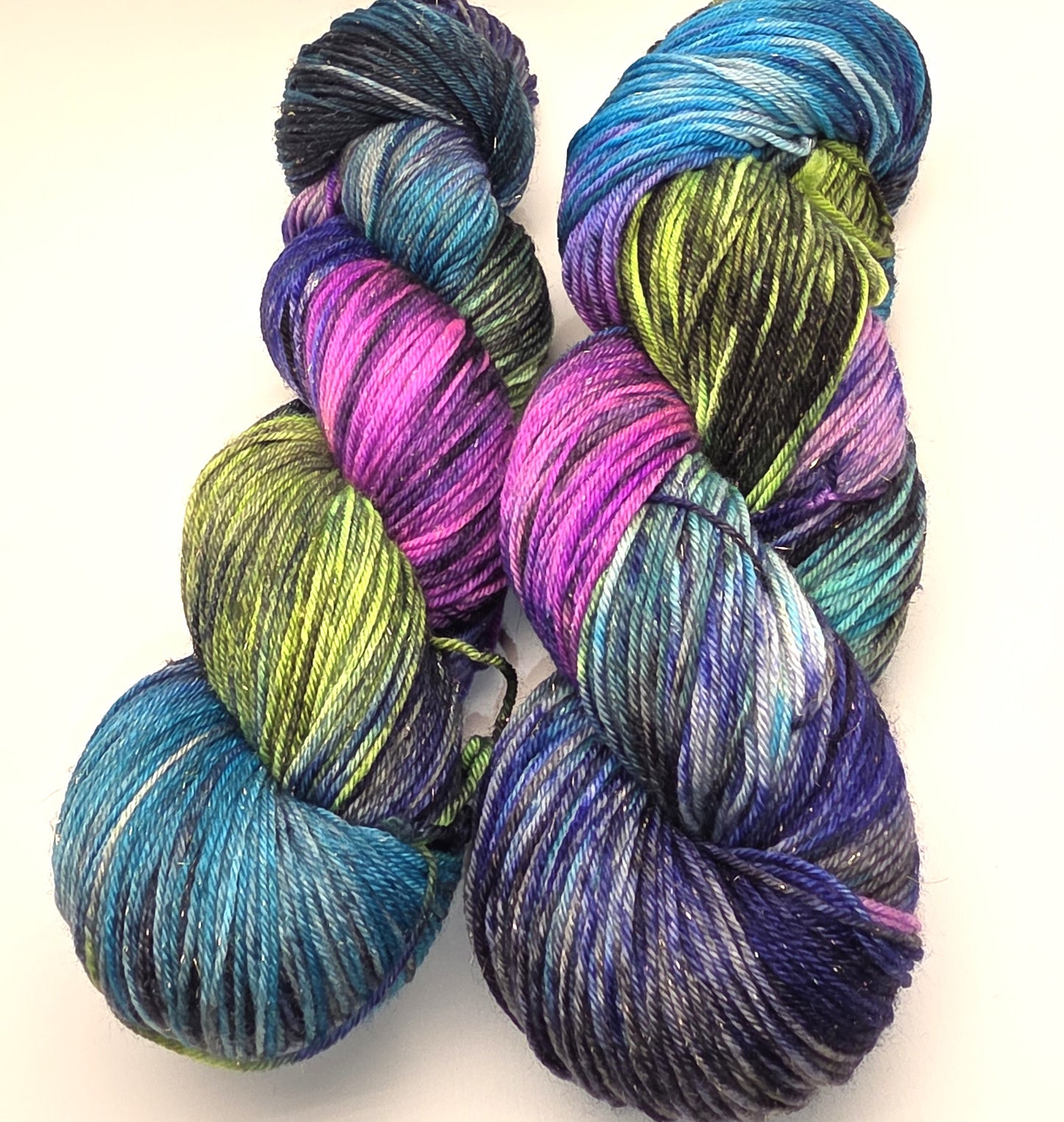 Electrically Charged Particles - Deluxe Sparkle Sock Yarn