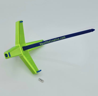 Roaming Wayfinder Lr., bright green and deep blue