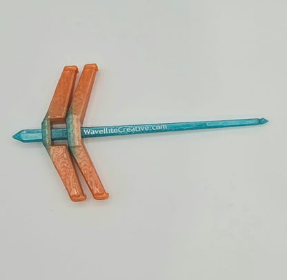 Roaming Wayfinder - Small, orange and teal white accent