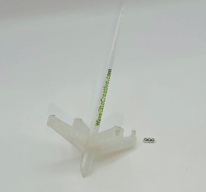 Roaming Wayfinder - Small, Crystal White on black