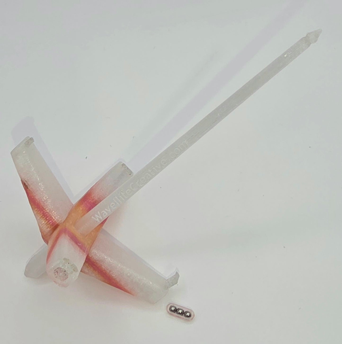 Roaming Wayfinder - Small, Crystal white, pink, orange, and yellow