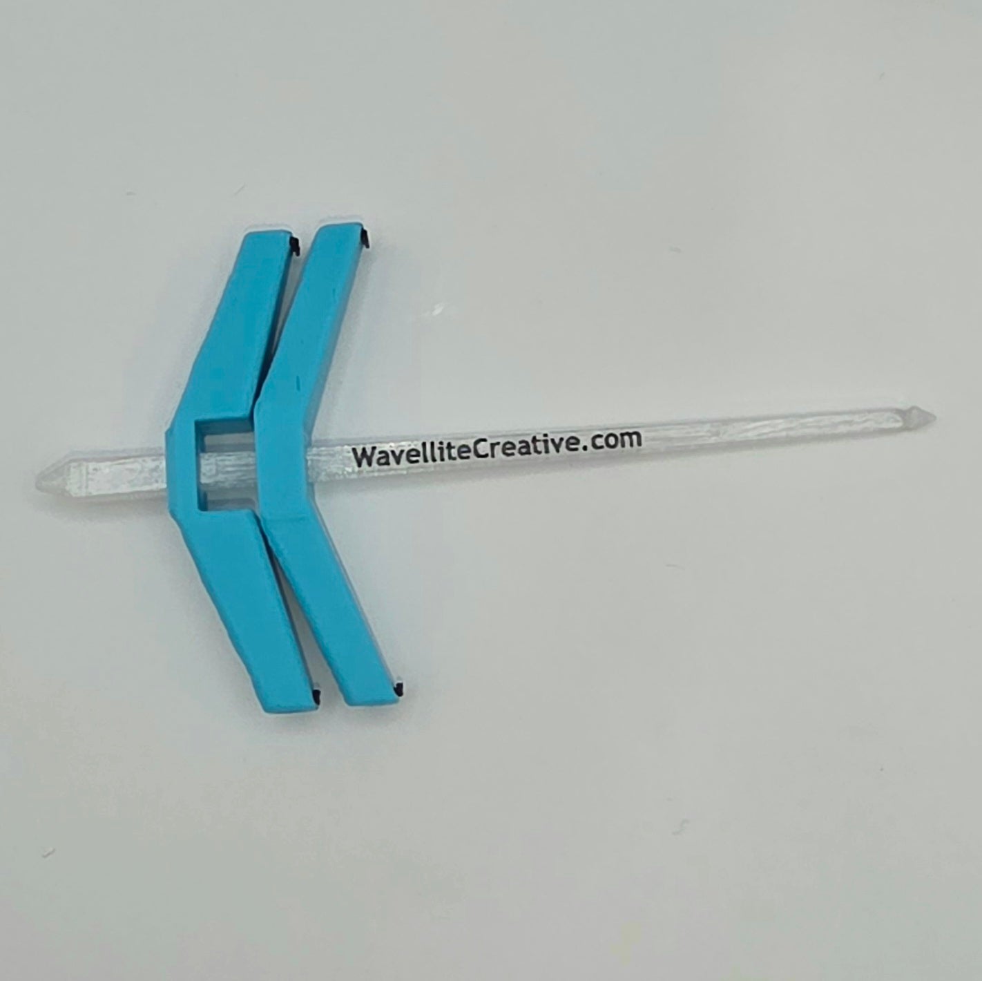 Roaming Wayfinder - Small, light blue on crystal white with black accents