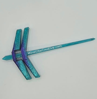 Roaming Wayfinder - Small, teal and purple white accent